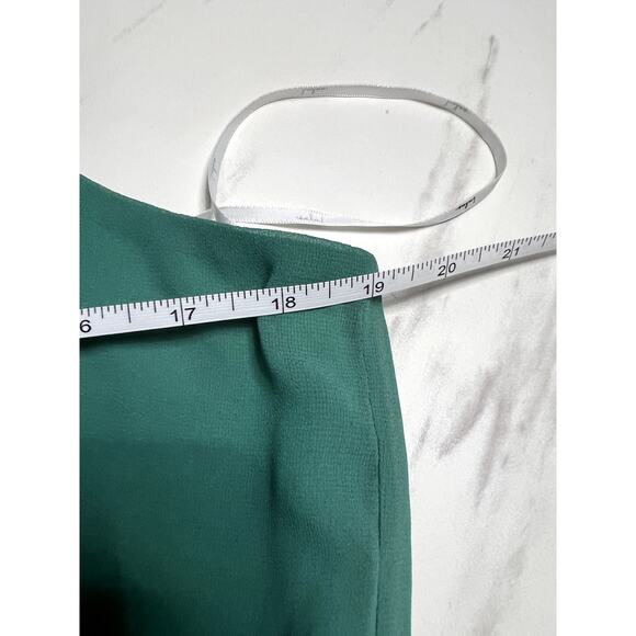 NWT Lulus Green Spaghetti Strap Modest Short Dress Vacation Wedding Formal XL - Picture 7 of 8